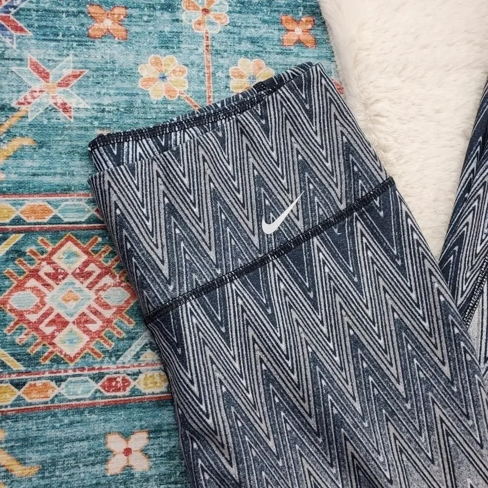 Nike Blue White Legging Medium - Picture 2 of 7